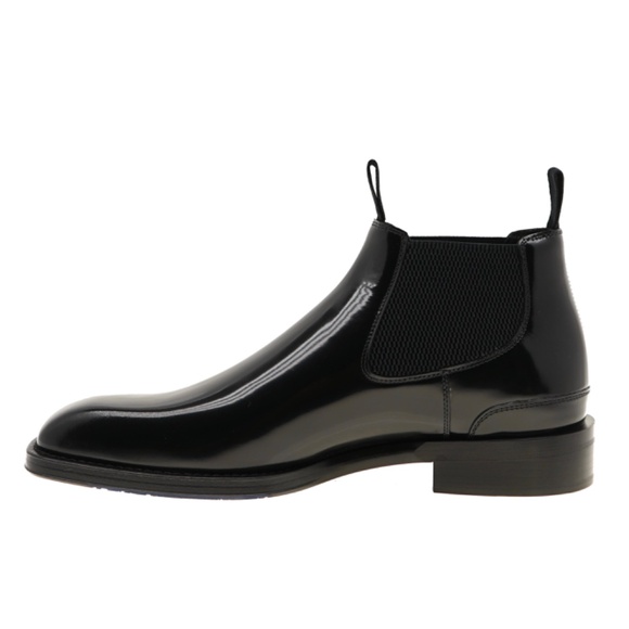 Burberry Bloomsbury Chelsea Boots Black Leather Size 43 New main image 4